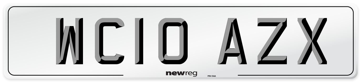 WC10 AZX Number Plate from New Reg